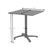 Ease Up® Malmö bistrotafel inklapbaar 70 x 70 cm espresso teak - afbeelding 2