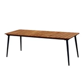Ease Up® Napoli dining tafel L 220 x B 90 x H 76 cm zwart - afbeelding 1