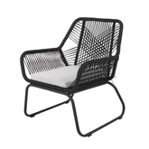 Ease Up® Napoli loungestoel zwart - afbeelding 1