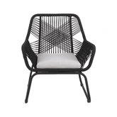 Ease Up® Napoli loungestoel zwart - afbeelding 2