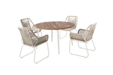 Ease Up® Napoli ronde dining set voor 4 personen - afbeelding 1
