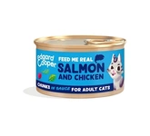 Edgard & Cooper  blikje chunks natvoer  zalm & kip  Voor Volwassen Katten - 85 g