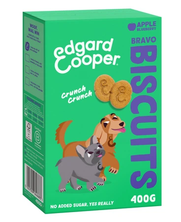 Edgard&Cooper biscuit adult apple&blueberry 400gr - afbeelding 2