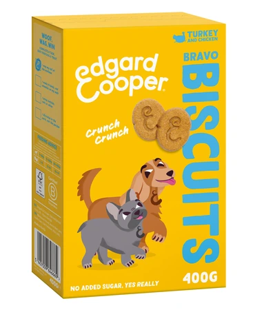 Edgard & Cooper Bravo Koekjes Kalkoen & Kip 400g
