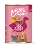 Edgard & Cooper, graanvrij blik met eend & kip voor puppy's - 400g