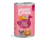 Edgard & Cooper, graanvrij blik met eend & kip voor puppy's - 400g