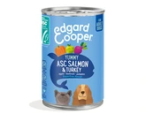 Edgard & Cooper, graanvrij blik met zalm & kalkoen voor volwassen honden - 400g