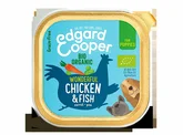 Edgard & Cooper, graanvrije kuipjes met biologische kip & vis voor puppy's - 100g