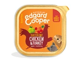 Edgard & Cooper, graanvrije kuipjes met kip & kalkoen voor volwassen honden - 300g