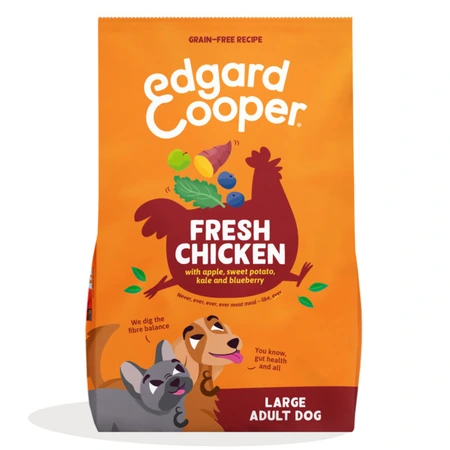 Edgard & Cooper Groot Adult Droogvoer  voor Honden Verse Kip 12 kg
