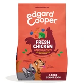Edgard & Cooper Groot Brokken voor Senior Honden Verse Kip & Zalm - 12 kg