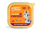 Edgard & Cooper  kuipje pate natvoer  kip  Voor Volwassen Katten - 85 g