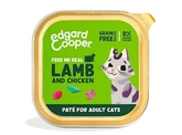 Edgard & Cooper  kuipje pate natvoer  lam & kip  Voor Volwassen Katten  85 g