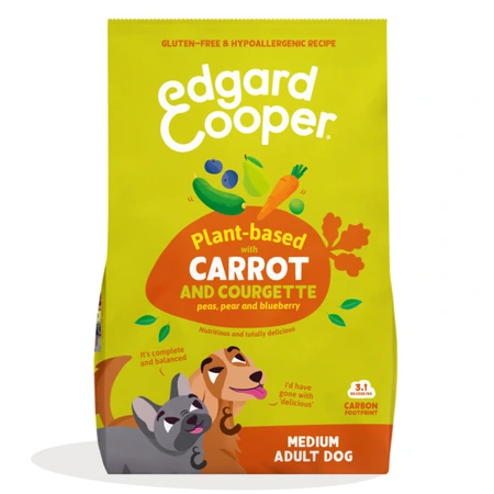 Edgard & Cooper medium Adult Plantaardig Droogvoer voor Honden Wortel & Courgette 1 kg