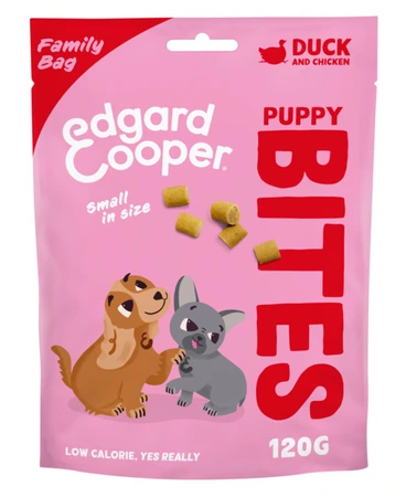 Edgard&Cooper bite puppy S duck&chicken 120gr - afbeelding 1