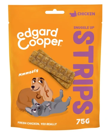 Edgard&Cooper strips adult chicken 75gr - afbeelding 1