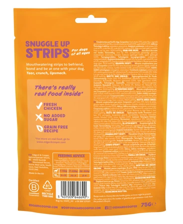 Edgard&Cooper strips adult chicken 75gr - afbeelding 2