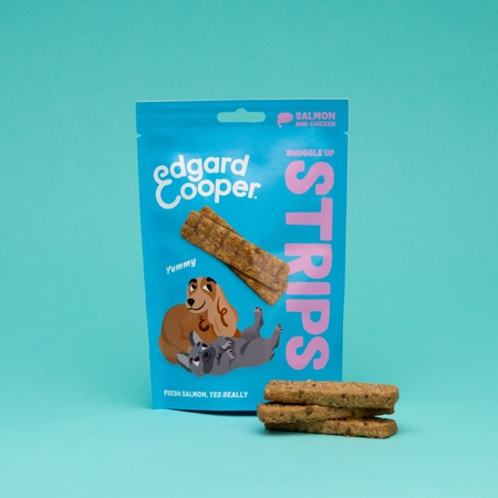 Edgard&Cooper strips adult salmon&chicken 75gr - afbeelding 3