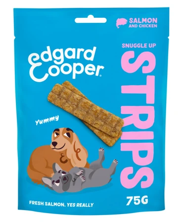 Edgard&Cooper strips adult salmon&chicken 75gr - afbeelding 1