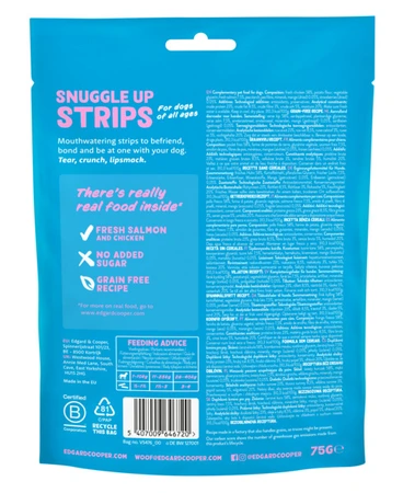 Edgard&Cooper strips adult salmon&chicken 75gr - afbeelding 2