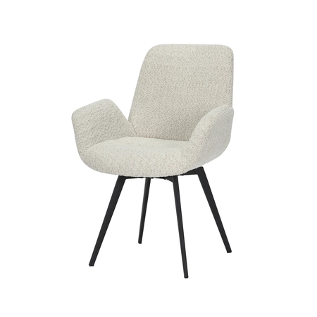 Eetkamerstoel Matteo bouclé offwhite AR - afbeelding 1