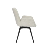 Eetkamerstoel Matteo bouclé offwhite AR - afbeelding 4