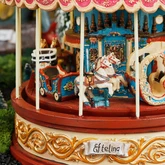 Efteling Anton Pieck carrousel werkt op  batterijen - h25,5xd23cm - afbeelding 4