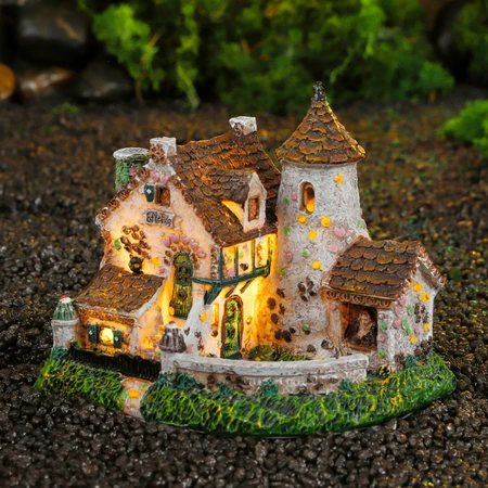 Efteling Huis van Hans en Grietje werkt op batterijen  - l11xw8xh9cm - afbeelding 2