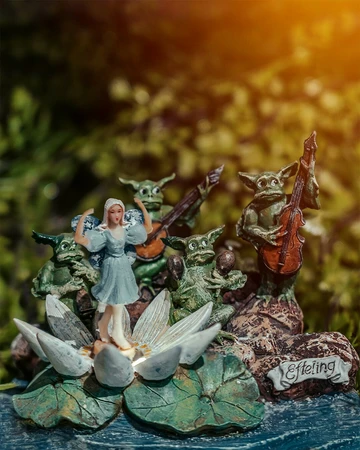 Efteling Indische waterlelie battery operated - l13,5xb10,5xh10,5cm - afbeelding 4