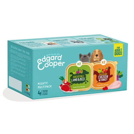 Egard&Cooper Hondenvoer Multipack Kip, Lam Adult 4x300g