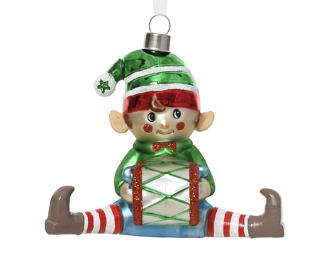 Elf glas L11b6h11.5cm multi - afbeelding 1