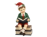 Elf polyresin L22b23.50h41cm rood - afbeelding 1