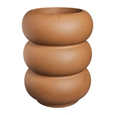 Elho Amber Roll High bloempot - D43xH58cm Karamel