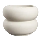 Elho Amber roll low 60 linnen wit