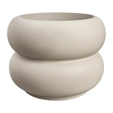 Elho Amber Roll Low bloempot - D43xH40cm Balanced beige