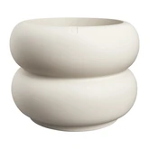 Elho Amber Roll Low bloempot - D60xH46cm Linnen wit