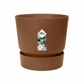 Elho Bloempot Greenville rond 16cm bruin - afbeelding 1