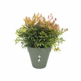 Elho Bloempot Loft Urban rond wielen 40cm groen - afbeelding 3