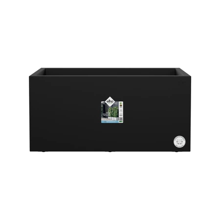 elho bloempot vivo next lang d80 h38cm Living black - afbeelding 2