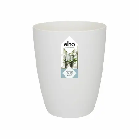 Elho Brussels Orchidee Hoog 12,5 - Wit - Ø 13 x H 16 cm - Binnen - 100% gerecycled - afbeelding 1