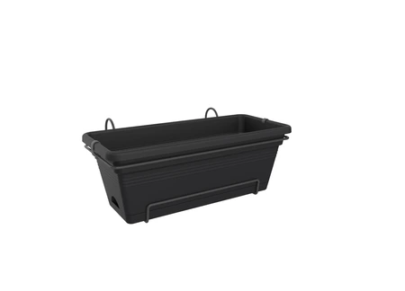 Elho green basics balkonbak xl allin1 55cm living black - afbeelding 1