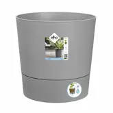 Elho Bloempot Greensense Aqua Care rond 35cm grijs - afbeelding 1