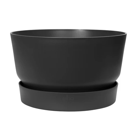 Elho greenville bowl 33cm living black - afbeelding 1