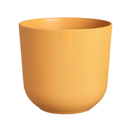 Elho jazz rond 16cm amber geel - afbeelding 1