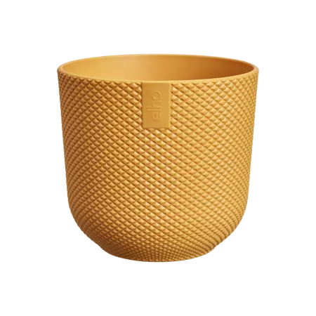 Elho Jazz rond mini 9cm amber geel