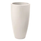 Elho June round high 30cm linnen wit