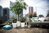 Elho loft urban rond wielen 40cm wit - afbeelding 6