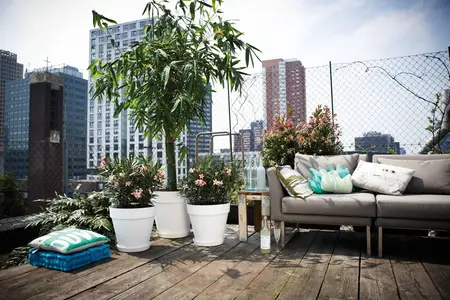 Elho loft urban rond wielen 60cm wit - afbeelding 6