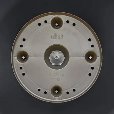 Elho Plantenpot Loft Urban rond met wielen - D60cm Antraciet - afbeelding 4
