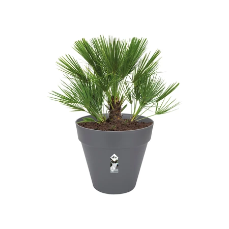 Elho Plantenpot Loft Urban rond met wielen - D60cm Antraciet - afbeelding 5